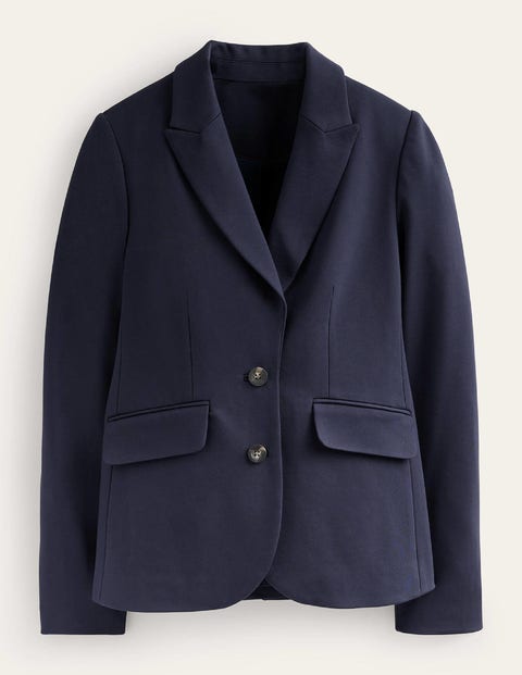 The Marylebone Jersey Blazer Blue Women Boden