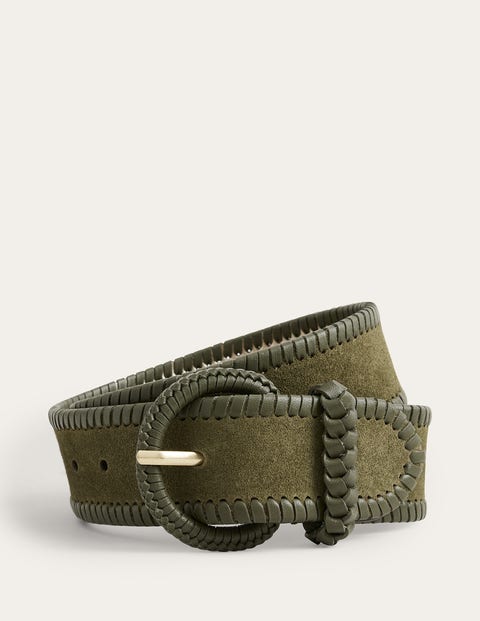 Woven Waist Belt Green Women Boden