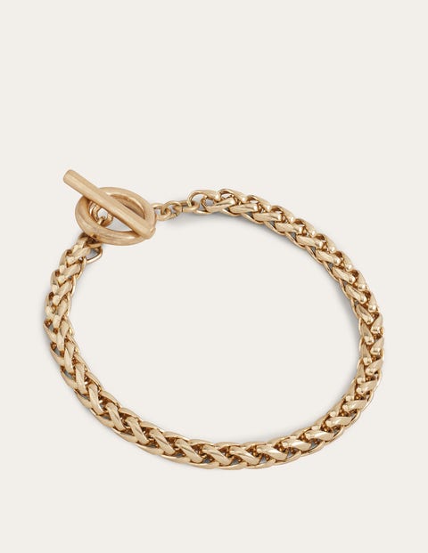 T Ring Clasp Chain Bracelet Gold Women Boden