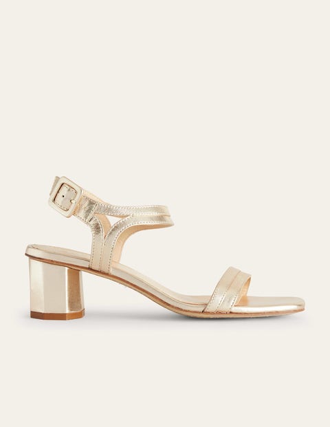 Boden Block-heel Sandals Gold Women