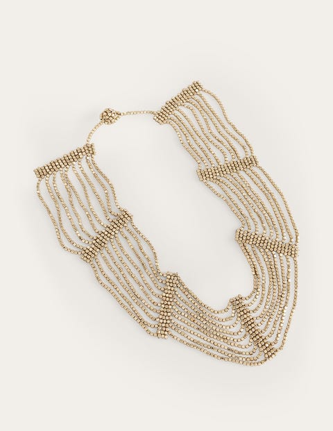 Bead Layer Necklace Metallic Women Boden