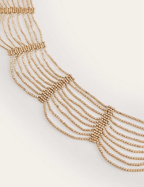 Bead Layer Necklace - Gold | Boden UK