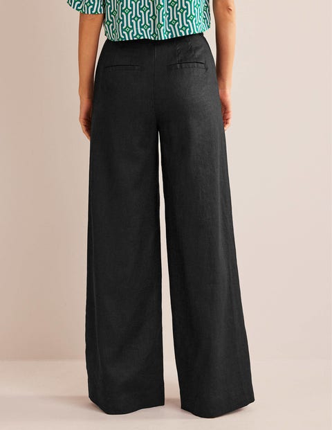 Highbury Linen Pants - Black