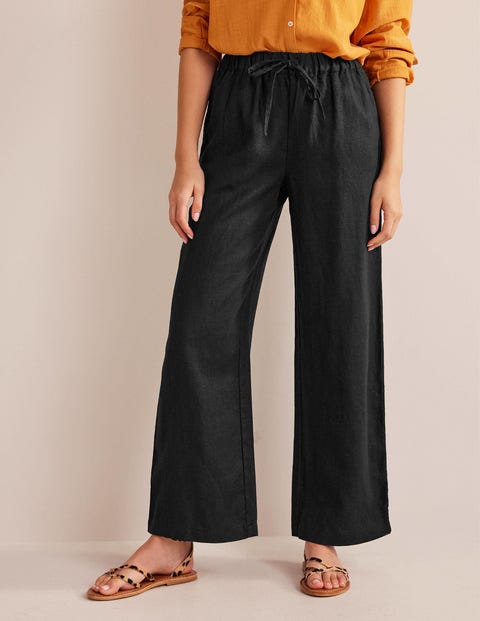  Black Linen Pants Women