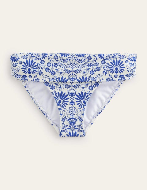 Classic Fold Bikini Bottoms Blue Women Boden