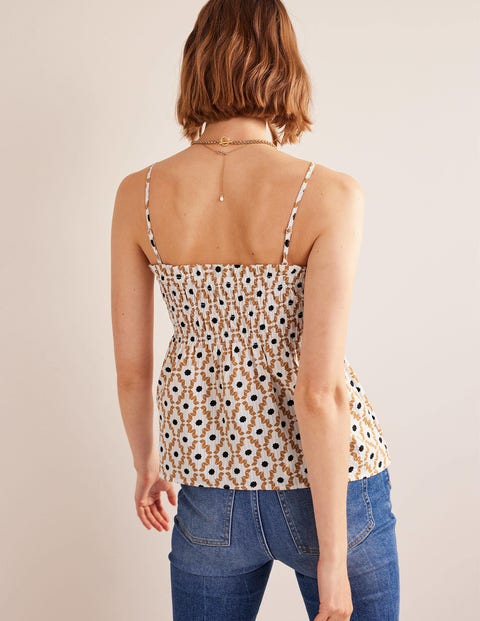 Buy White Cotton Crinkle Cami Top from Next Luxembourg