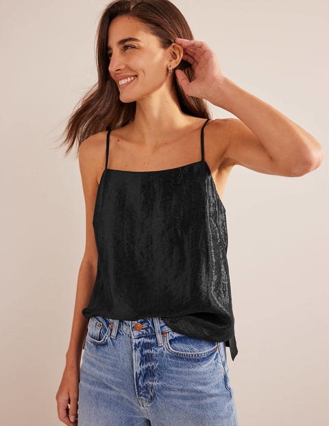 Longerline Cami - Black