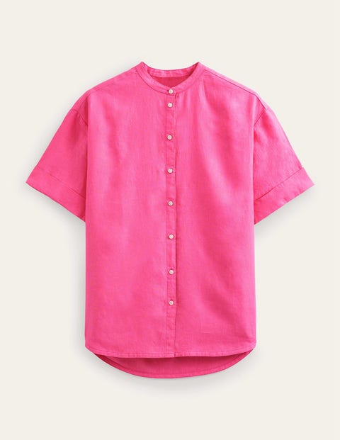Kimono Sleeve Linen Shirt Pink Women Boden