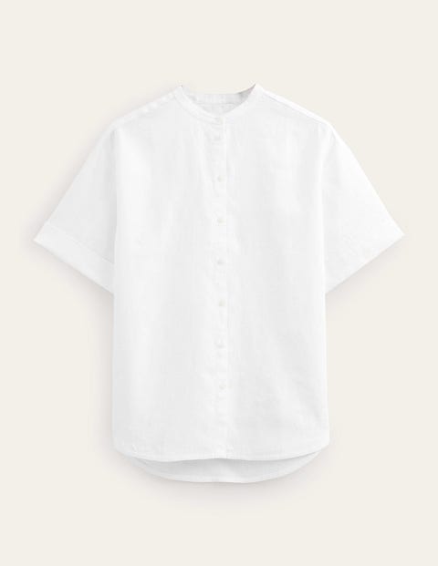 Kimono Sleeve Linen Shirt White Women Boden