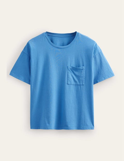 Oversized Washed T-Shirt Blue Women Boden