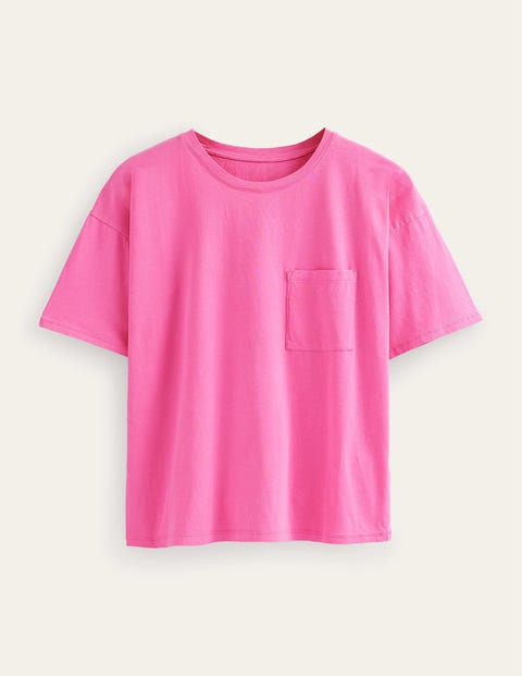 Oversized Washed T-Shirt Pink Women Boden