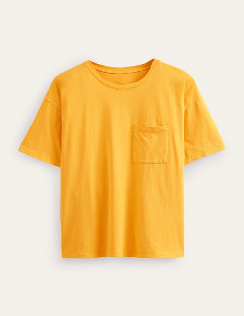 Oversized Washed T-Shirt Yellow Women Boden