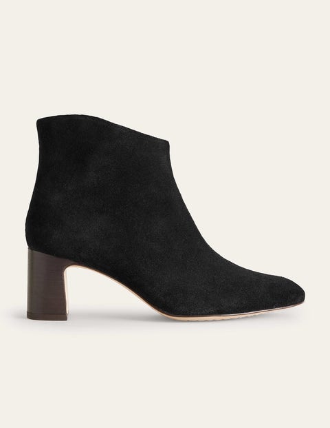 Boden Suede Ankle Boots Black Women