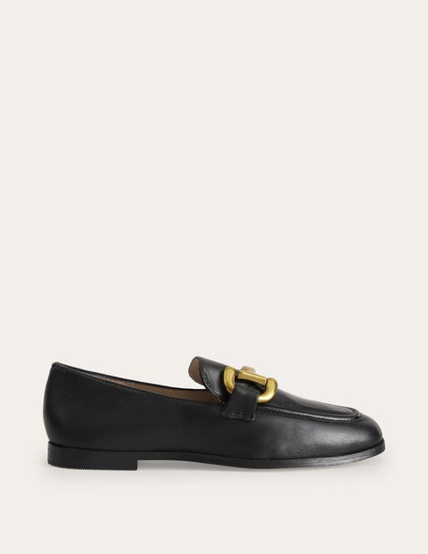 Schwarz, Iris Loafer mit Trensendetail, Damen, Boden, Schwarz