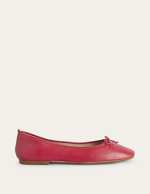 Kitty Flexi Sole Ballet Pumps Red Women Boden