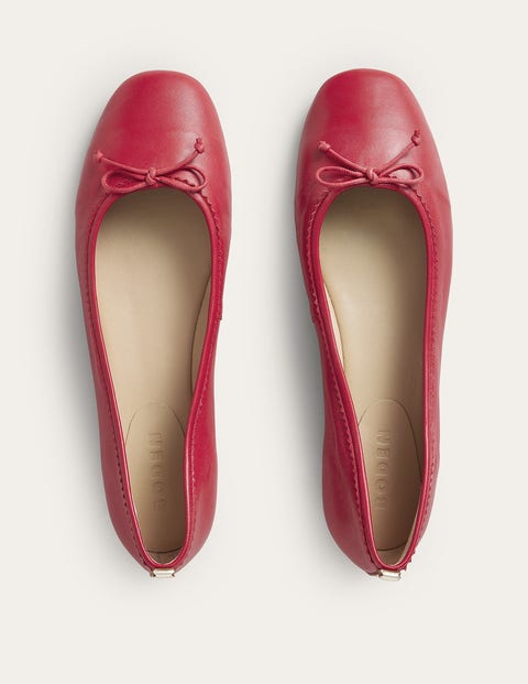 Flexible Sole Ballet Pumps - Pillarbox Red | Boden UK