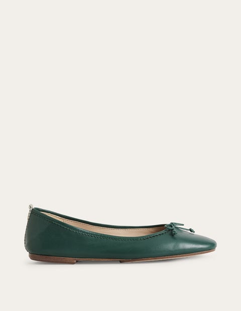 Kitty Flexi Sole Ballet Pumps - Emerald Night | Boden EU