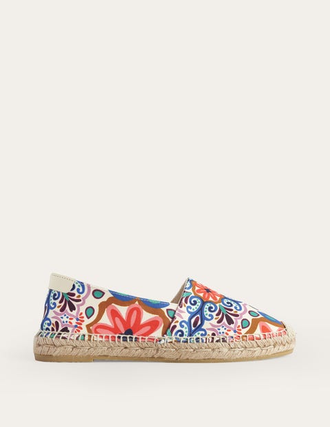 Klassische Espadrilles mit flacher Sohle Damen Boden