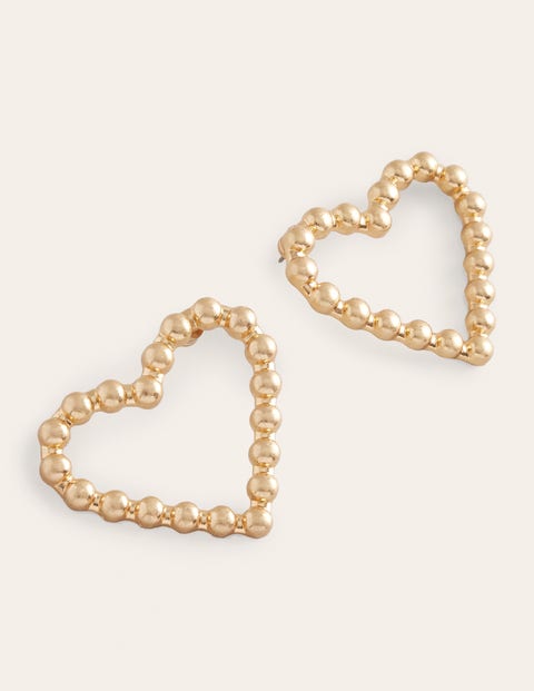 Heart Earrings Gold Women Boden