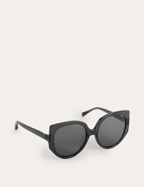 Oversize-Sonnenbrille in Katzenaugenform Damen Boden, Grün