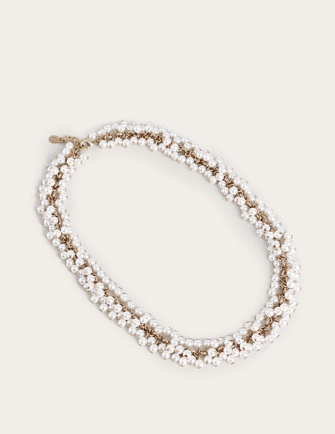 Beaded Necklace White Women Boden