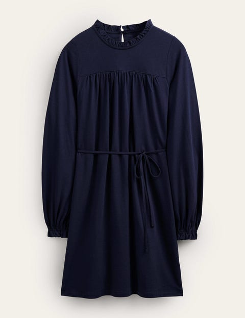 Lässiges Minikleid aus Jersey mit Passe Damen Boden, Navy