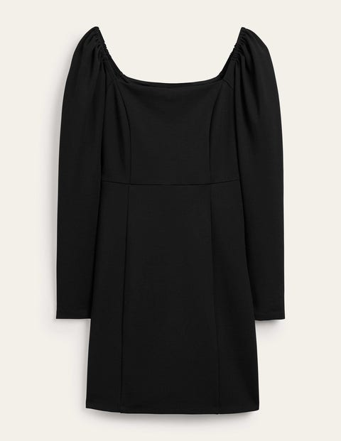 Square Neck Mini Jersey Dress Black Women Boden
