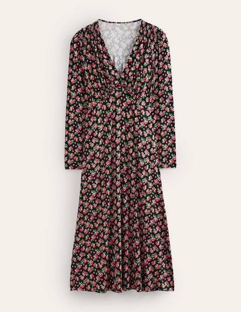 Long sleeve midi tea dress sales