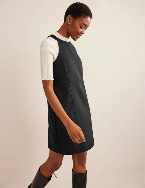 Sleeveless Mini Shift Dress - Black