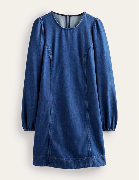 Denim Blouson Shift Dress Denim Women Boden