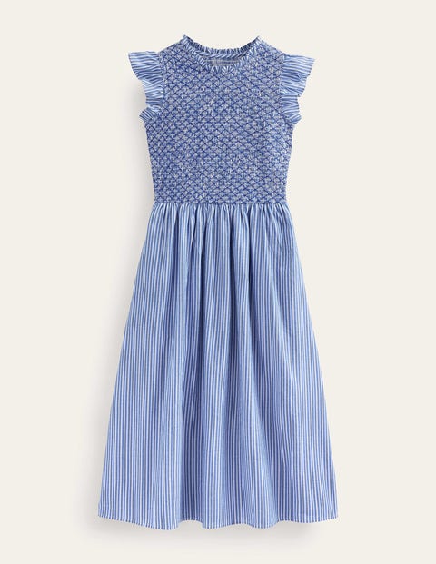 White striped midi clearance dress