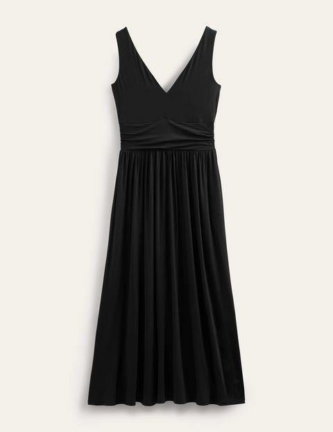 Sleeveless Jersey Maxi Dress Black Women Boden
