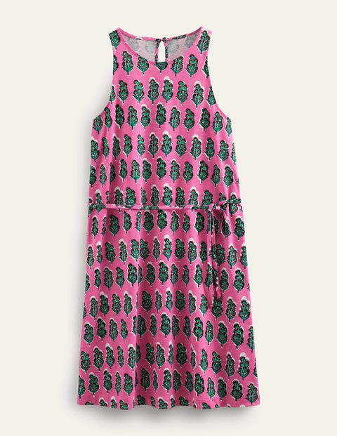 Swing Jersey Dress Pink Women Boden