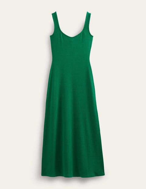 Strappy Rib Jersey Maxi Dress Green Women Boden