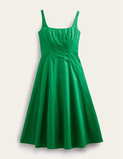 Sleeveless Panelled Midi Dress Green Women Boden