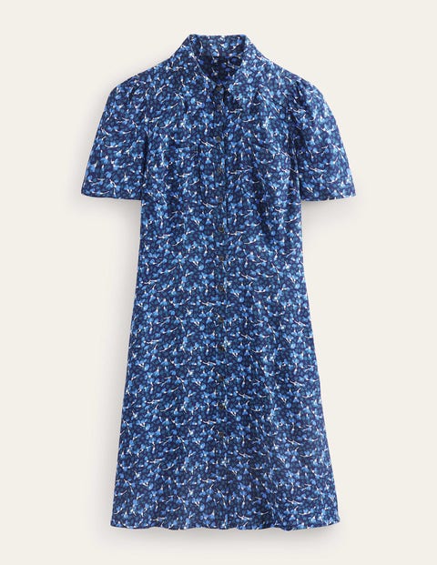 Clara Shirt Dress Blue Women Boden