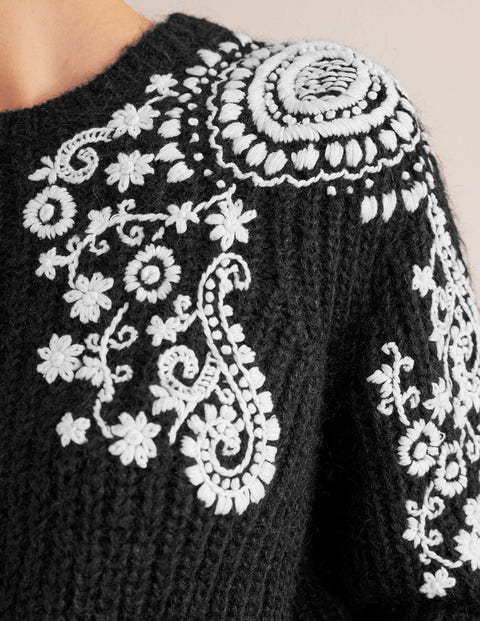 Pull brodé femme best sale