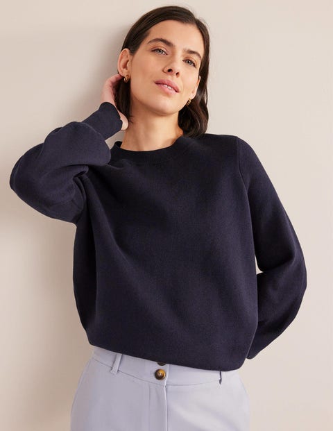 Crew Neck Jumper - Navy