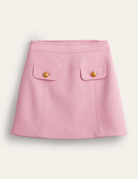 Tailored A-line Mini Skirt Pink Women Boden