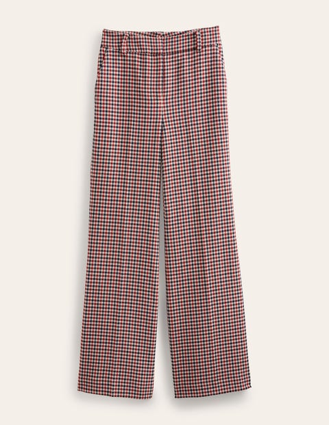 Pantalon evase large a carreaux Carreaux Boden FR
