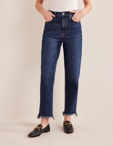 High Rise Classic Slim Jeans - Dark Vintage Yellow Tint | Boden US