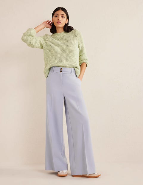 Boden Zoe Wide Leg Palazzo Trousers Green  Lyst