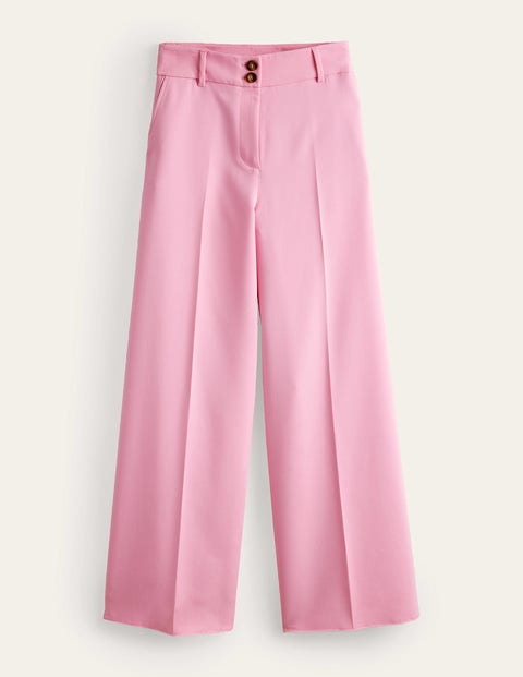 High Rise Wide Leg Trousers Pink Women Boden