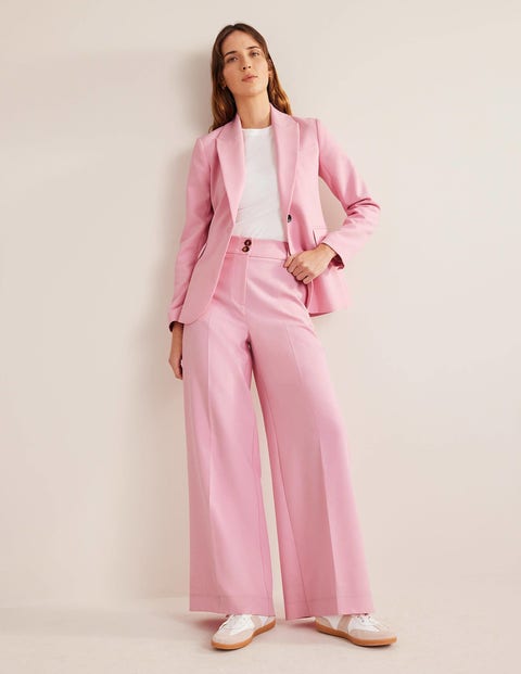 High Rise Wide Leg Pants - PInk | Boden US