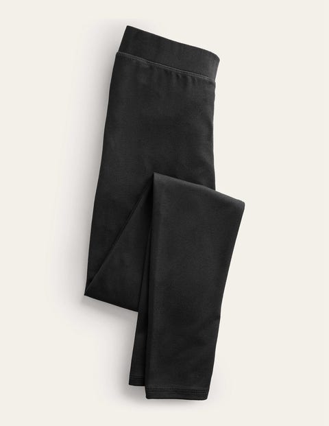 High Rise Jersey Leggings - Black