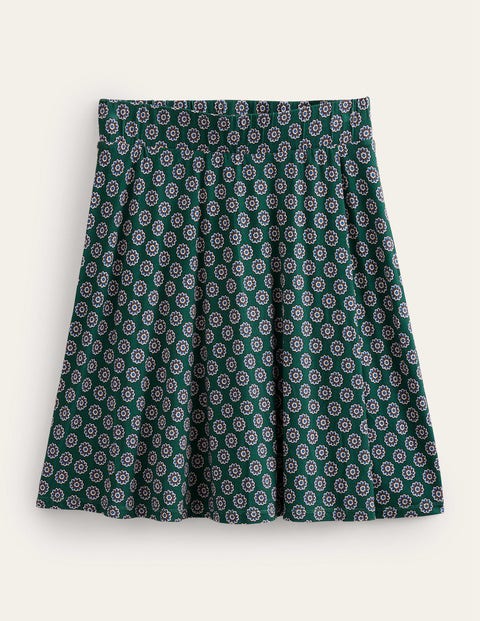 Jersey Wrap Mini Skirt Green Women Boden