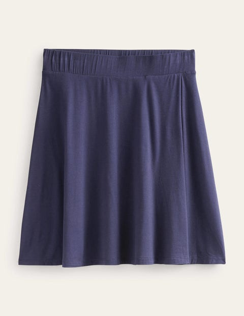 Jersey Wrap Mini Skirt Blue Women Boden