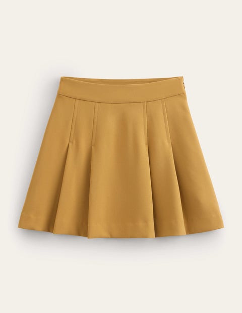 mini-jupe plissée en crêpe femme boden, neu