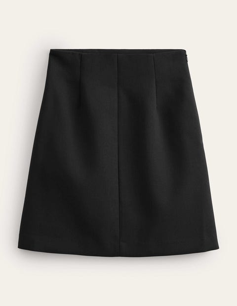 Bi-stretch Mini Skirt - BLACK