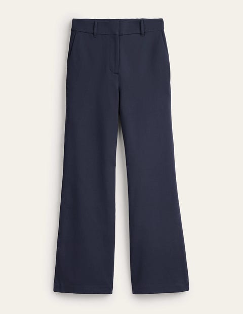 Hampshire Flared Trousers Blue Women Boden
